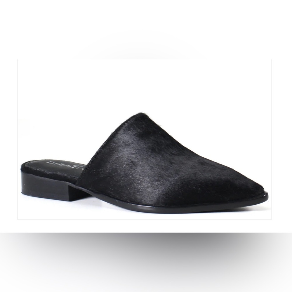 DIBA TRUE High Up Black mule slip on NIB, size 8